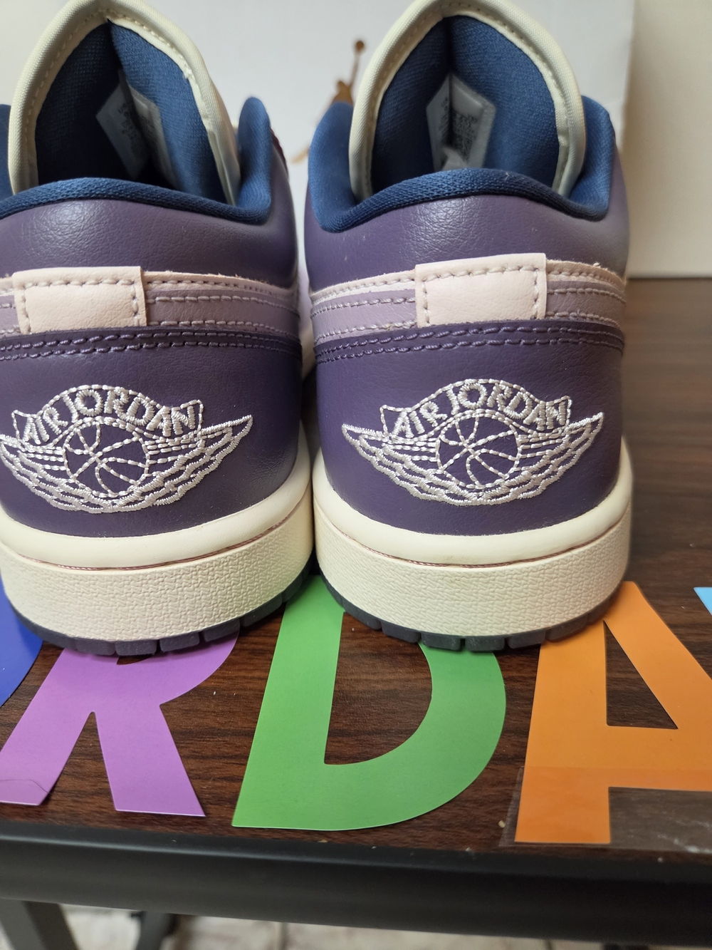 Brand New Air Jordan Low Retro - Pastel Lavender & Pink Women's Sneakers - Picture 6 of 8
